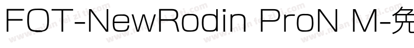 FOT-NewRodin ProN M字体转换
